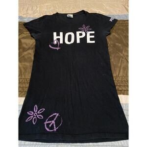Victoria's Secret Pink Hope Vintage T-Shirt Baby Tee Size Small (S)